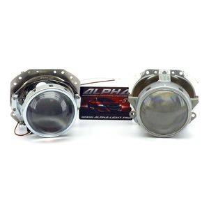 замена линз Jaguar X-Type Биксеноновые линзы Alpha Hella 2R Classic 3.0" с ручной настройкой Ягуар икс тайп