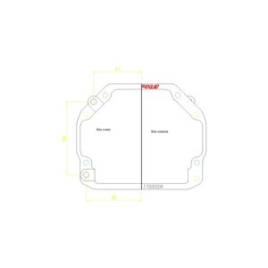 Рамки переходные для Mercedes-Benz C-class W204/S204 (2007-2011) для линз Hella 3, Hella R и Koito Q5