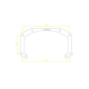 Рамки переходные Mazda 2 (2014-2019) для линз Hella 3, Hella 5