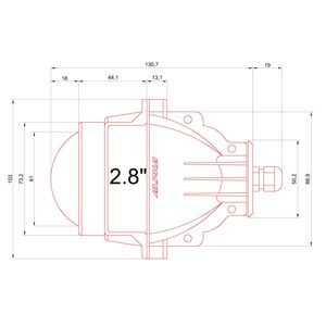 Светодиодные билинзы Biled Alpha №5 для Hummer с креплением под Hella 2