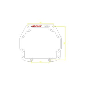 Рамки переходные для Opel Omega B 1999-2004 с Hella 2.5" на  Koito Q5, Hella 3 (комплект 2 штуки)