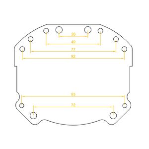 Mitsubishi Lancer X 2007-2016 ремонтные модули Alpha Hella 2 Classic 3.0"