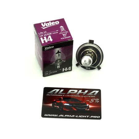 Галогеновая лампа H4 Valeo Life x2 12v 60/55w 032 509