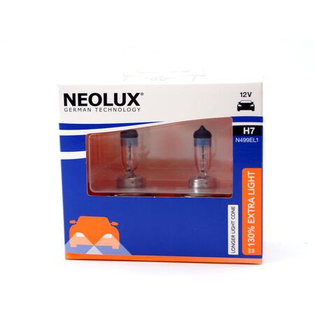 Галогеновая лампа H7 Neolux Extra Light +130% 12v 55w N499EL1-2SCB