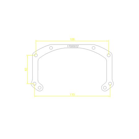 Рамки переходные  Peugeot 4007 (2007-2012) для линз Hella 3, Hella 5