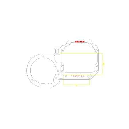 Рамки переходные Subaru Legacy BL (2003-2009)  для линз Hella 3, Hella R и Koito Q5  (фара с омывателем/заглушкой на фаре)