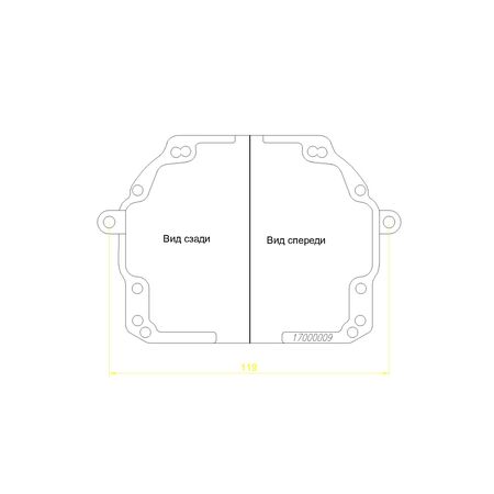 Рамки переходные Mazda 6 GH ксенон рестайлинг (2011-2013) для линз Hella 3, Hella R и Koito Q5