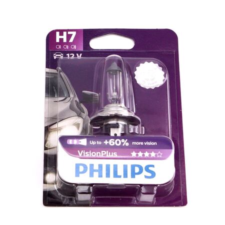 Галогеновая лампа H7 Philips VisionPlus +60% 12v 55w