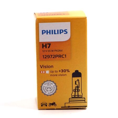 Галогеновая лампа H7 Philips Vision +30% 12v 55w