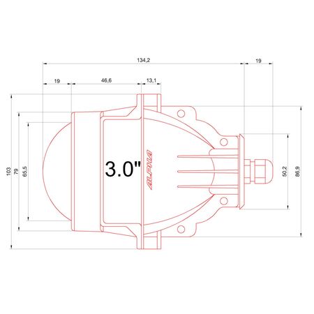 Светодиодные билинзы Biled Alpha №5 для Alfa Romeo (2006-2012) с креплением от Valeo Old 3.0